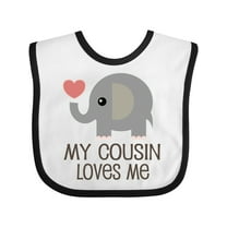 Inktastic My Cousin Loves Me Boys or Girls Baby Bib