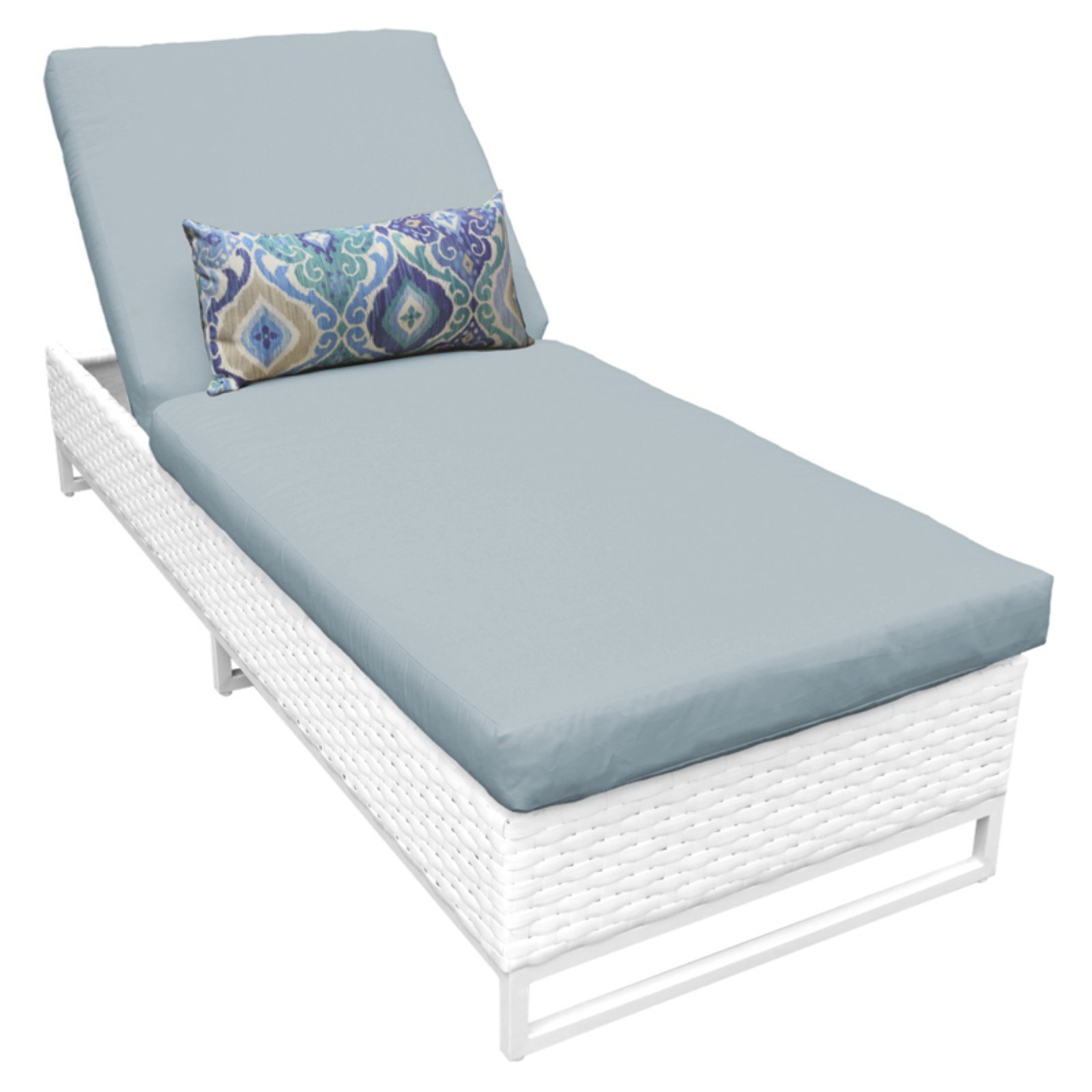 TK Classics Monaco Outdoor Wicker Chaise Lounge