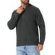thumbnail image 4 of SUÉTER PULLOVER DE CUELLO ALTO PARA HOMBRE INSPIRE CHIC, COLOR SÓLIDO, CON CREMALLERA DE CUARTO, SUÉTER DE POLO DE PUNTO, TAMAÑO M, GRIS OSCURO, 4 of 5