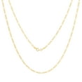 thumbnail image 4 of Nuragold 10k Real Yellow Gold Figaro Link 2mm Chain Necklace (16"-26") Dainty Italian Jewelry for Men & Women, 4 of 8