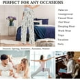 thumbnail image 5 of FREEAMG Womens Foal Comfy Drawstring Lounge Pajama Pants High-Waist Wide Leg Sleepwear Bottom, 5 of 6