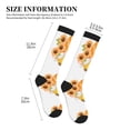 thumbnail image 2 of Lsque Sunflower Gnomes 2 Pattern Sport Compression Socks for Men & Women 15-20 mmHg Knee High Nurse Pregnant Running Medical and Travel Athletic, 2 of 6