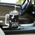 thumbnail image 3 of Shinedown 40 Oz Tumbler With Handle And Straw Double Wall Stainless Steel Sublimation Tumbler With Handle Leakproof,Bpa-Free,Keep Cold Hours, 3 of 9