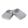 thumbnail image 2 of 2 Paquetes Rectangur Cro Ventana Almacenamiento Especias Caja Caja De De Aluminio ta Para Arte Artesanía Joyería Reloj Carame BLESIY Contenedores de lata de ventana transparente, 2 of 8