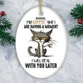 thumbnail image 2 of My Coffee and I are Having a Moment Quirky Cat, Cute and Funny Christmas Gift, 2 of 5