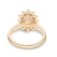 thumbnail image 3 of ESTE ORIGIN 2.00Ct Oval Cut Moissanite Engagement Ring – Halo & Cathedral Setting in 18K Rose Gold for Women, 3 of 7