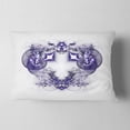 thumbnail image 2 of Designart 12" x 20" Purple Polyester Throw Pillow, 2 of 5
