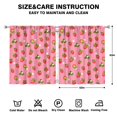 thumbnail image 2 of I Love Strawberries Kitchen Curtains Set of 2 52x63 Inch Cute Cartoon Watercolor Painted Fruit, 2 of 2