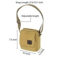 thumbnail image 3 of LAVA Messenger Bag for Men Vintage Canvas Crossbody Bag Casual Satchel Shoulder Bags for Travel Business Work Black, 3 of 9