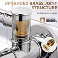 thumbnail image 6 of WOWOW 23.5-inch Wall Mount Folding Stretchable Pot Filler Faucet with Double Handle in Polished Chrome, 6 of 9