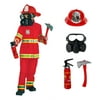 Morph Costumes Firefighter Costume For Kids Red Fireman Halloween Costumes For Kids Medium