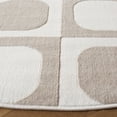 thumbnail image 3 of SAFAVIEH Saylor Aras Geometric Area Rug, Beige/Ivory, 6'3" x 6'3" Round, 3 of 7