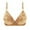 Yellow, variant on Herrnalise Women's Lace Edge Vertical Stripe Back Bra Padded Bra Wireless Lingerie For women