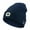 🔥 Navy, variant on Warm Hats for Men Winter Beanie Bluetooth 5.4 Music Charging LED Illuminated Headlamp Knit Hat for Snow Activitiesand Skiing