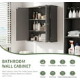 thumbnail image 6 of Meilocar Bathroom Wall Cabinet, Bathroom Cabinet Wall Mount, Over The Toilet Space Saver Storage Cabinets, White Medicine Cabinets with 2 Doors and Adjustable Shelves, 6 of 13
