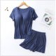 thumbnail image 5 of Conjunto de dos piezas de Pijama de verano para mujer, pijamas para dormir, novedad de verano, pijamas de Modal para mujer con copas de talla grande, trajes para el hogar de M-3XL, 5 of 5
