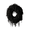Black Forest Wreath, variant on Halloween Black Garland with LED Lights 70.87 Inch Gothic Foliage for Mantel Stair Halloween Party Home Indoor Decor