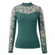 thumbnail image 4 of MHFRRA Camiseta de Manga Larga de Color, Informal, de Moda, Básica, con Cuello Redondo, para Uso Diario Verde Oscuro, 4 of 7