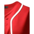 thumbnail image 3 of Ma Croix Mens Casual Sleeveless Baseball Jersey Team Vest, 3 of 6