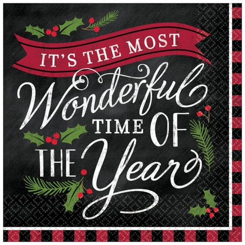 MOST WONDERFUL TIME OF THE YEAR LUNCH NAPKINS (16)