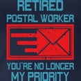 thumbnail image 3 of CafePress - Retired Postal Worker Graphic: Long Sleeve T Shirt - Womens Hooded Shirt, 3 of 3
