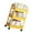 Yellow, variant on Multipurpose Organizers Cart 3 Shelves Movable Durable Plastic Home Storage Rack