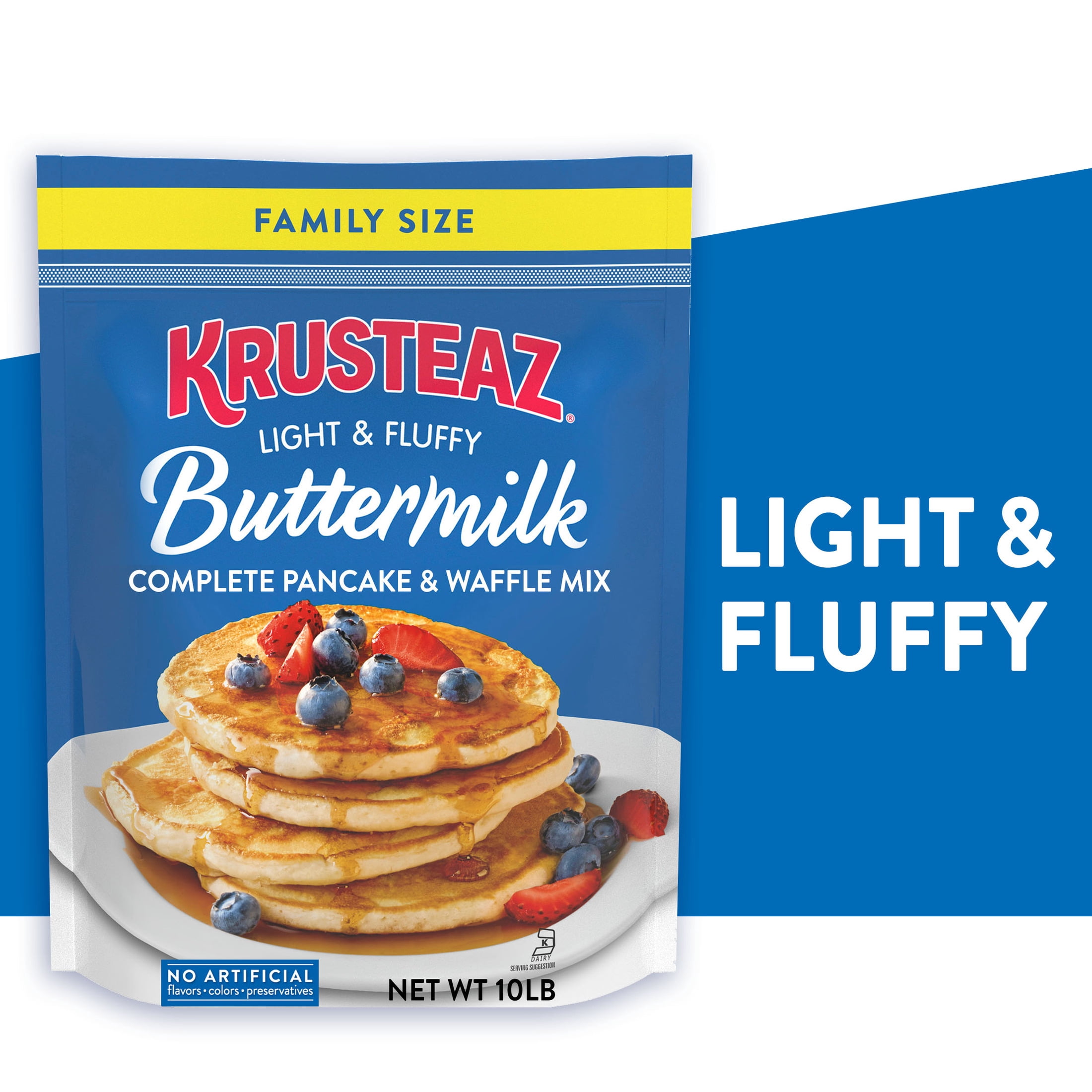 Krusteaz Buttermilk Pancake & Waffle Mix, 10lb