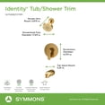 thumbnail image 7 of Symmons S679215trm Identity Hydromersion Tub And Shower Trim Package - Bronze, 7 of 7