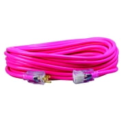 Southwire 2578SW000A 12/3 50' Neon Pink All Purpose Extension Cord