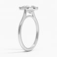 thumbnail image 2 of Dash Jewel Silver Pear Cut Excellent 2.1 Ct Diamond Ring For Women's - 14k White Gold Over Ring - Solitaire Diamond Rings for Women's - Bead Ball Rings for Women's - Solo Stone Diamond Rings, 2 of 6