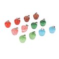 thumbnail image 3 of 12 Uds. Colgante de piedra de cristal, 6 colores, estilo frutal, colgantes de piedra de energía positiva brillante Natural para joyería artesanal, 3 of 5