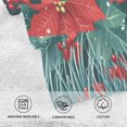 thumbnail image 5 of Yayeee 2 Pack Hand Towels for Bathroom 100% Cotton 16" x 28" Soft Absorbent Kitchen Towel, Christmas Poinsettia, 5 of 7