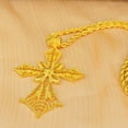 thumbnail image 3 of Ethiopian Cross Pendant Twisted Chain for Man,African Wedding Party 14K Yellow Gold Eritrea Jewelry Cross Gift, 3 of 6