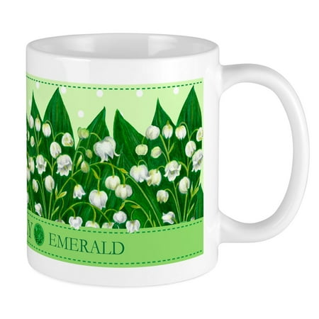 

CafePress - Birth Flowers And Gem Mug May - Ceramic Coffee Tea Novelty Mug Cup 11 oz