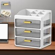 Birdeem Office Desk Drawer Organizer, Drawer-Type Desktop Storage Box Office Desk Station Organizer Stationery Cosmetics Storage Rack Storage Cabinet Home Office Desk with Drawers