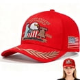 thumbnail image 2 of USA 250th Anniversary Hat 1776–2026 Patriotic Eagle Embroidered Baseball Cap Unisex, 2 of 3