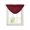 Dark Red, variant on Waterfall Valances for Windows, Pure Red Wine Kitchen Sheer Valance Curtains, Simple Solid Color Rod Pocket Elegant Swag Valances for Living Room Bedroom, 47.2"x38.5", 1 Panel