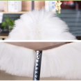 thumbnail image 4 of Alfombrilla de lana de imitación JAMW Sencillez Blanco Puro, 4 of 5