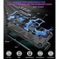 thumbnail image 5 of for Motorola Moto G10/G30 UW Ace Camouflage Design Case,Moto G20 Military Grade Heavy Duty Shockproof Case Built-in Magnetic Kickstand Cover for Motorola Moto G10 Power MC Dark Blue, 5 of 11