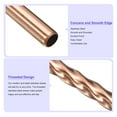 thumbnail image 3 of 4Pack 8.27" Long 0.24" Dia Stainless Steel Bent Threaded Straws for Frozen Bubble Tea Drinks (Gold), 3 of 6