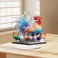 thumbnail image 4 of Eolstice Rooster With A Group Of Chicks Decor, Home Living Room Foyer Decoration, Study Display Cabinet Ornament For Farmhouse Theme, Kitchen, Shelf, 4 of 8