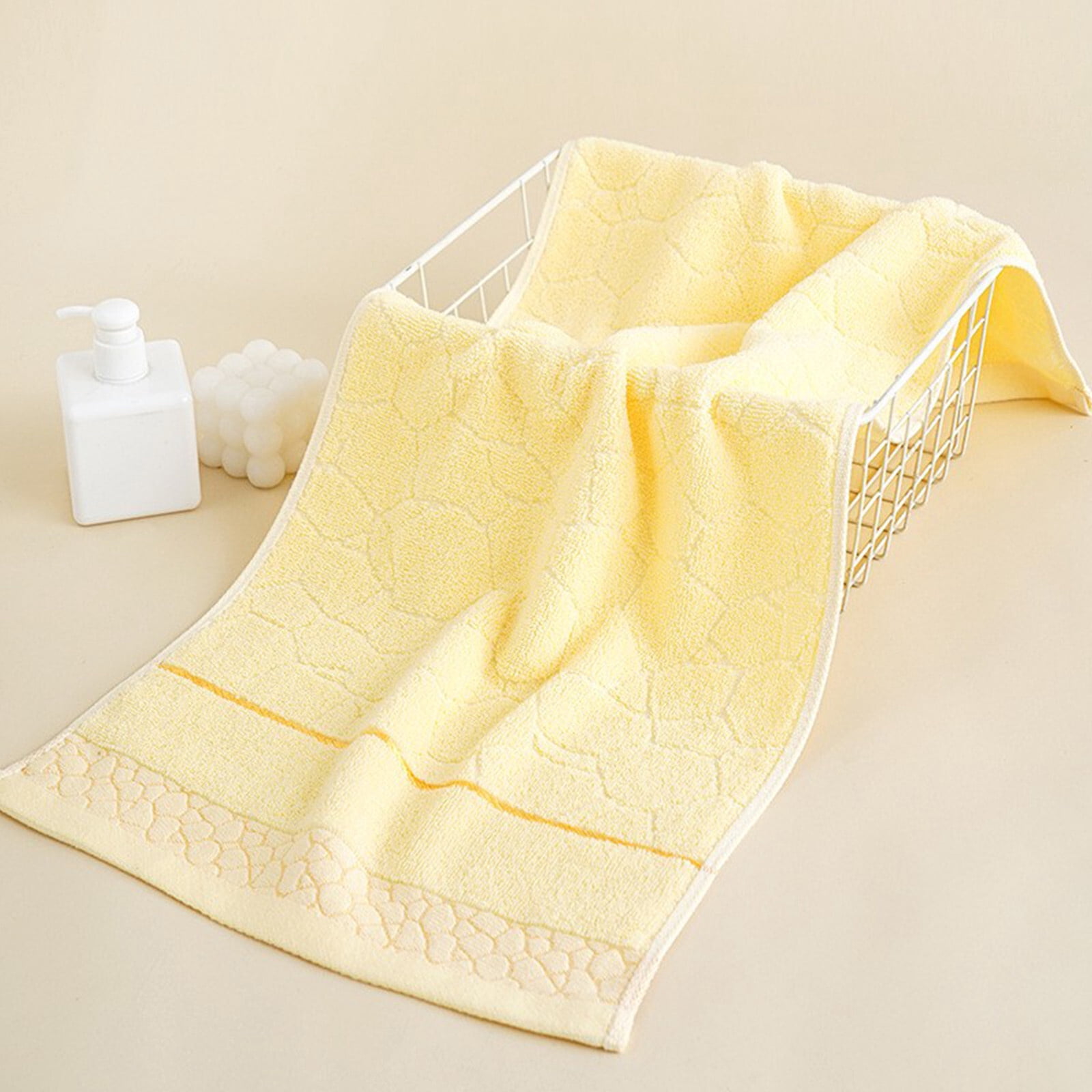 Under $5 Clearance! Bath Towel, InsCrazy 100% Cotton Towel, Thick and Soft, Quick Dry, Highly Absorbent Household Towel for Bathroom, Sport, Wash Face, Large Gift Hand Towel