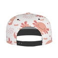 thumbnail image 5 of Adjustable Baseball Cap, Cartoon Cute Axolotl White Flat Bill Trucker Flat Brim Hats Dad Hat for Men Women - Snapback Hat Adjustable Size, 5 of 7