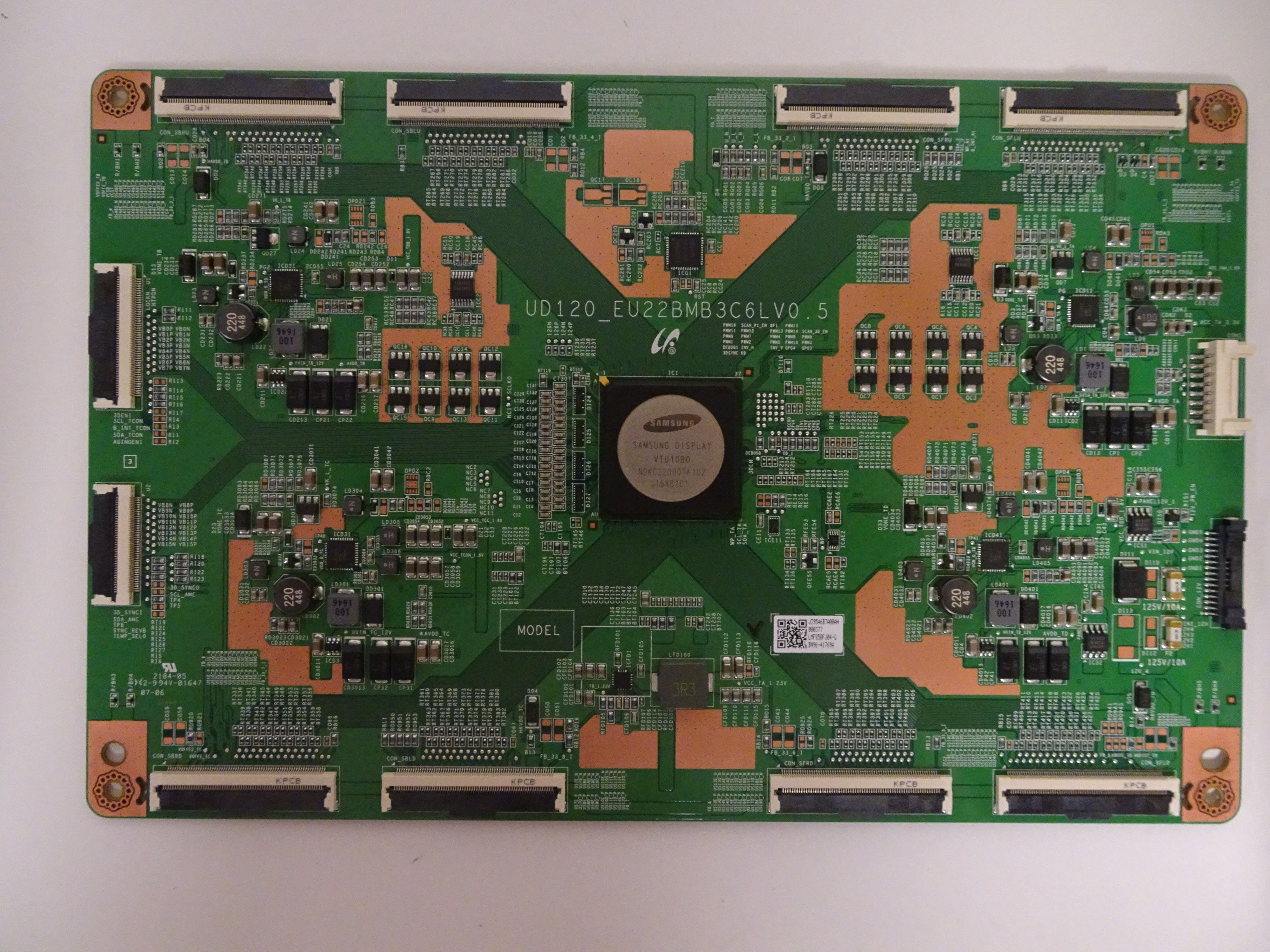 Samsung UN85JU7100FXZA TCon Board (LJ9439546B) BN9641769A