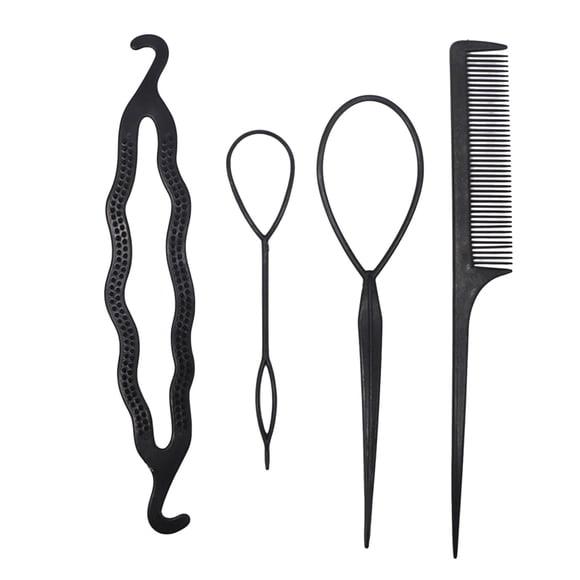 Nuevo juego de 4 unidades: pinzas para peinar, horquillas, herramientas para moños y trenzas, accesorios para el cabello