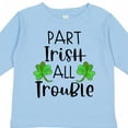 thumbnail image 4 of Inktastic Part Irish All Trouble St. Patrick's Day with Green Clovers Boys or Girls Long Sleeve Toddler T-Shirt, 4 of 5