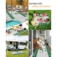 thumbnail image 5 of Outdoor Rug 6x9 ft St. Patrick's Day Gnomes Clover Waterproof Outdoor Patio Rug Mat Non Slip Outside Area Carpet for RV,Camping,Porch,Deck,Pool,Balconybackyard,Irish Green Buffalo Plaid Clover, 5 of 9