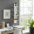 thumbnail image 5 of Danya B. Arica Utility Column 4-Tier Spine Wall Shelves (White), 5 of 11