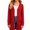 Red, variant on HAOTAGS Girls Sweater Jacket Loose Fit Winter Warm Thin Long Sleeve Cardigan Khaki Size 11