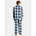 thumbnail image 3 of Fruit of the Loom Men's Long Sleeve Cotton Pajama Top and Pants Sleep Set, 2-Piece, Sizes S-4XL, 3 of 4